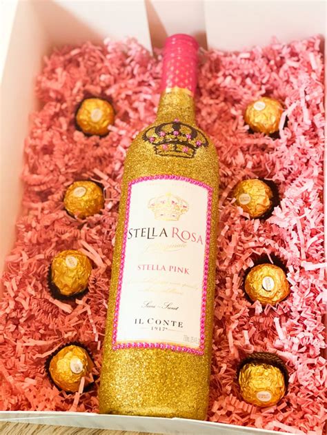 Stella Rosa Wine Gift Box Stella Wine Wine Gift Boxes Glitter Bottle
