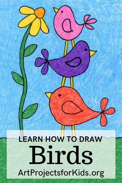 Easy How To Draw Simple Birds Tutorial And Birds Coloring Page Artofit