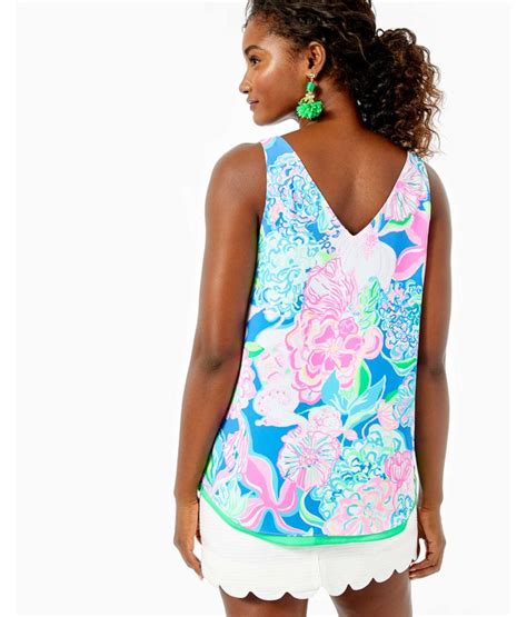 Florin Reversible Tank Top In Multi Peony For Your Thoughts Lilly