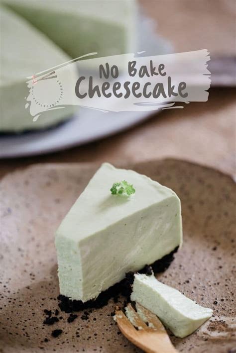 You will need a 6 inch springform pan for cheesecake. Easy NO Bake cheesecake with Japanese twist matcha marble ...