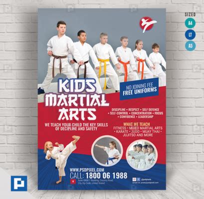 Martial Arts Tutorial Flyer 409x400 