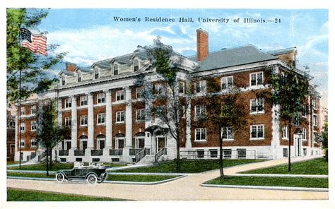 Womens Residence Hall University Of Illinois Vintage Pos Flickr