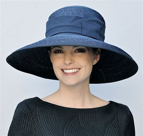 Wedding Hat Church Hat Audrey Hepburn Hat Ladies Navy Hat Etsy Ireland