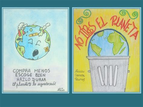 Mesa Y Lapiz Carteles Sobre El Cuidado Del Medio Ambiente 3º De Eso