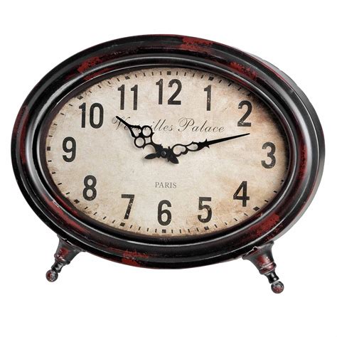 Oval Vintage Table Clock Clock Homesdirect365