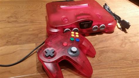 Watermelon Red Funtastic Nintendo 64 Console Watermelon Red N64 System