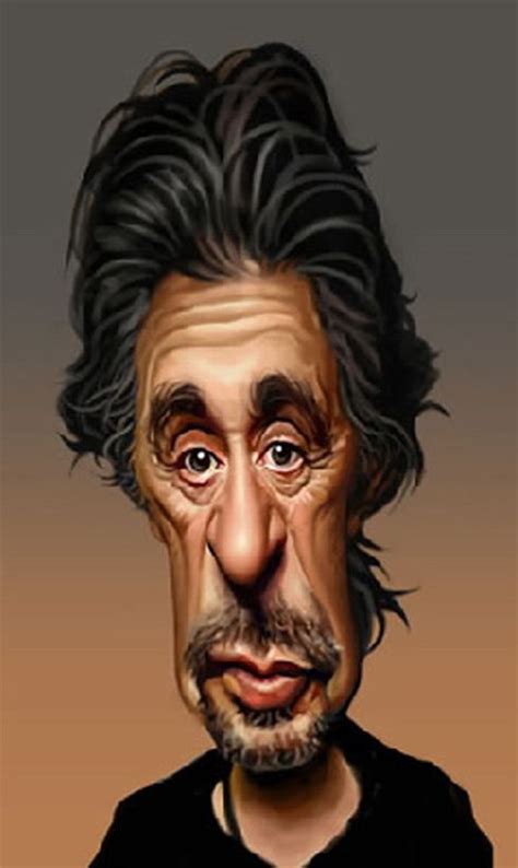 Al Pacino Funny Caricatures Celebrity Caricatures Celebrity Drawings