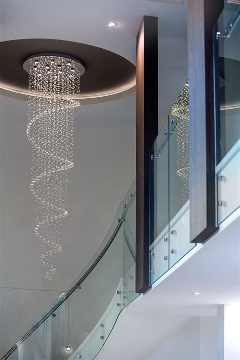 Luxury Home Spiral Staircase Stairs Chandelier Spiral Lights