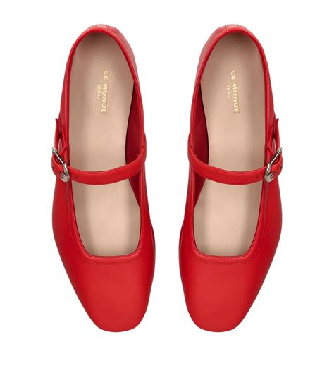 Le Monde Beryl Leather Mary Jane Ballet Flats Harrods Bn