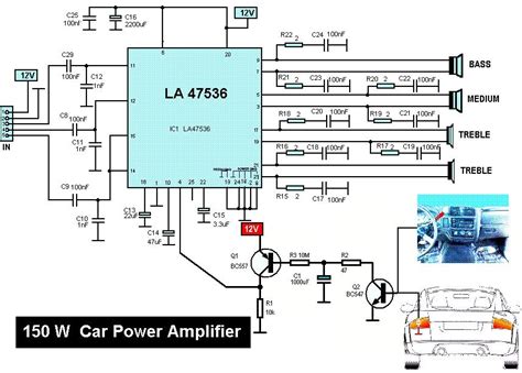 Draw your circuits and simulate them online for free using easyeda. 150W Car Audio Amplifier | Car audio amplifier, Audio amplifier, Circuit design