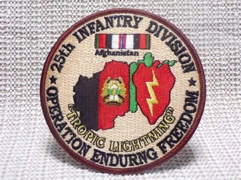 Us Army 25th Infantry Division Operation Enduring Freedom Patch Ebay