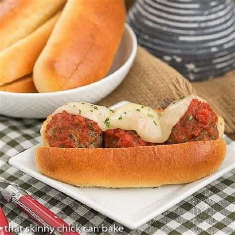 Easy Italian Meatball Subs That Skinny Chick Can Bake