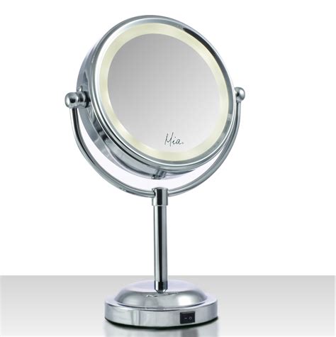 10x1x Lighted Vanity Mirror Chrome Mia Beauty