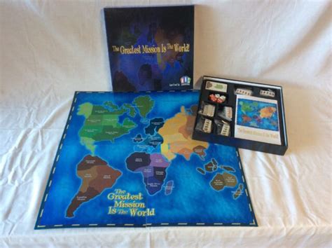 Greatest Mission Is The World Board Game Missionary Lds Mormon Unplayed
