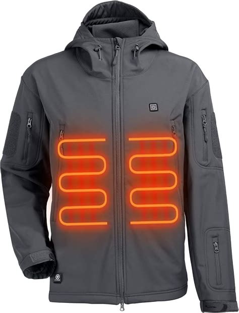 Heated Jacket With 74v 5200mah Rechargeable Battery Pack