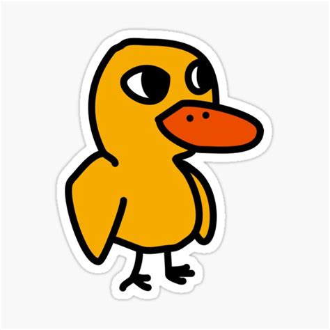 Duck Song Sticker For Sale By Splendifying Redbubble