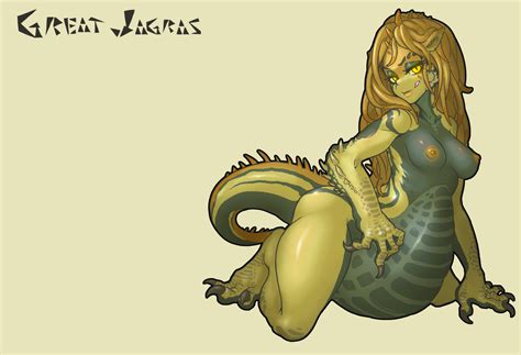 Rule 34 Breasts Great Jagras Implied Vore Monster Girl Monster Hunter Monster Hunter World