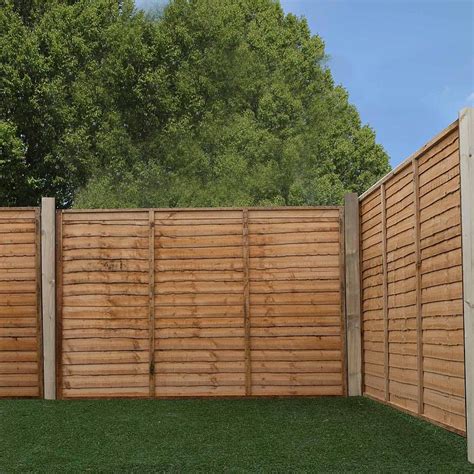 6ft x 6ft Lap Garden Wooden Fence Panels - JMD Building & DIY Supplies
