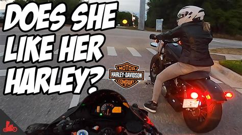Her New Harley Does She LIKE It Update YouTube