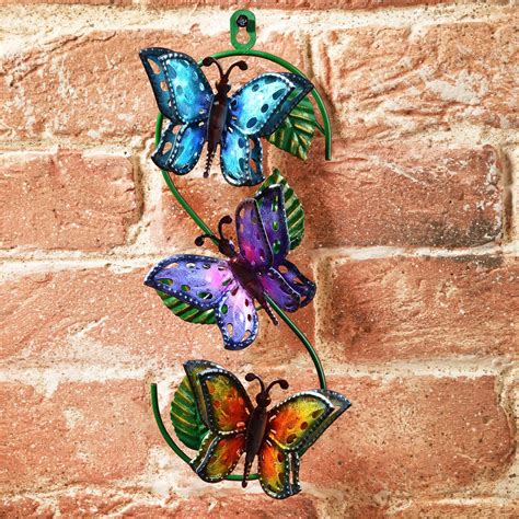 Metal Wall Art Butterfly Garden Decorations Bandm