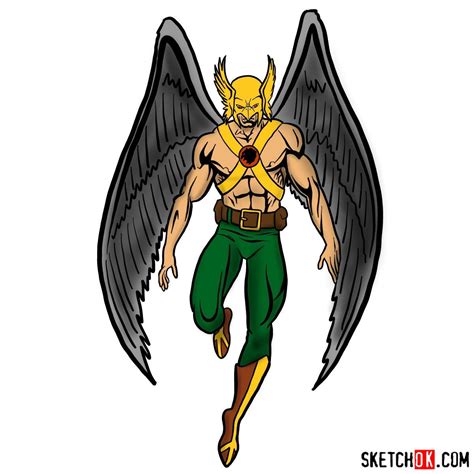 Learn How To Draw Hawkman A Step By Step Tutorial