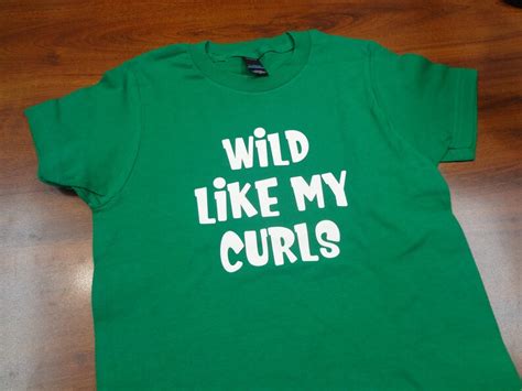 Wild Like My Curls Curly Hair Kids Custom T Shirt Girls Boys Etsy