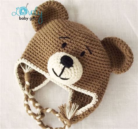 Crochet Earflap Hat Pattern Teddy Bear Hat Crochet Pattern Etsy