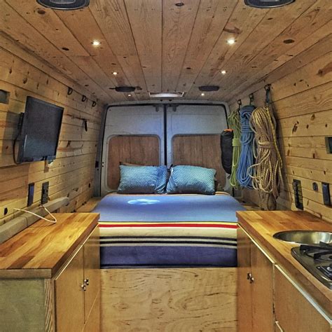 100 Cozy Camper Van Bed Ideas With Images Camper Van Conversion