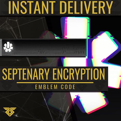 Destiny 2 Septenary Encryption Emblem Code Instant Delivery Ps4