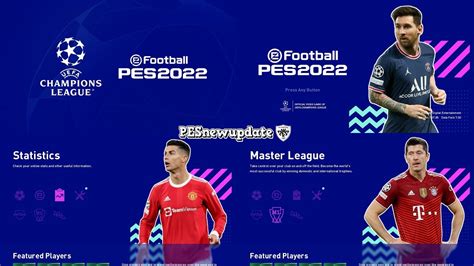 Pes 2022 Menu Mod Ucl For Pes 2021 By Pesnewupdate Youtube