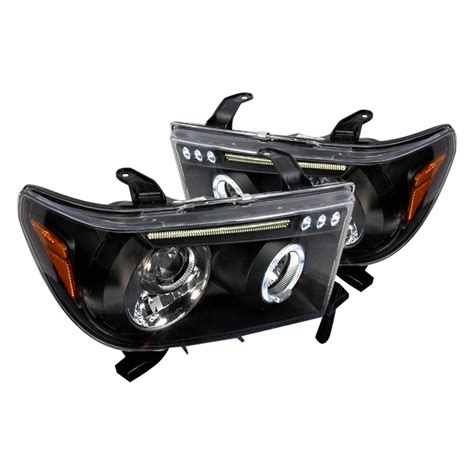 Fit 2008, 2009, 2010, 2011, 2012, 2013, 2014, 2015 toyota sequoia. Spec-D® - Toyota Sequoia 2008-2011 Black Halo Projector LED Headlights