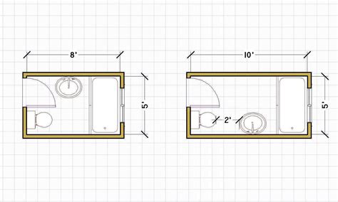 In large cities, especially, where space is at a premium, smaller homes tend to get built to accommodate the masses. small bathroom floor plans 5 x 8 | Small bathroom floor ...