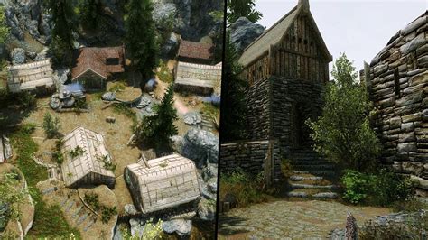 Skyrim Le Mods 2020 The Great Town Of Shors Stone Youtube