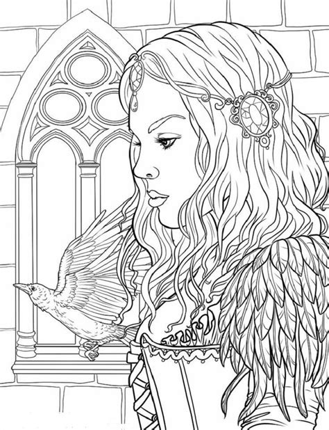 Added motivational coloring page for adults. People Coloring Pages for Adults | People coloring pages ...
