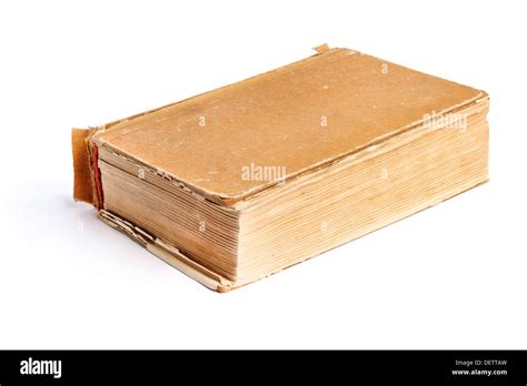 Old Thick Book On The White Stock Photo Alamy