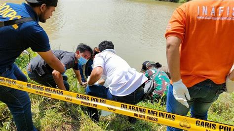 Mayat Pria Ditemukan Mengapung Di Sungai Cilemer Diduga Korban Pembunuhan