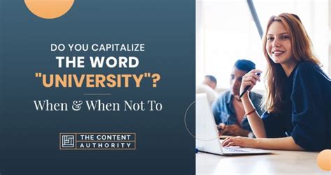 Check spelling or type a new query. Do You Capitalize The Word "University"? When & When Not To