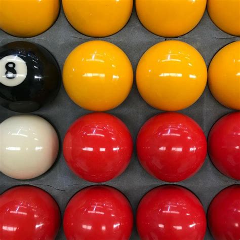 Well, you cannot place all of the balls in an order as you want. Red & Yellow Pool Balls - Sherlock Amusement Sales