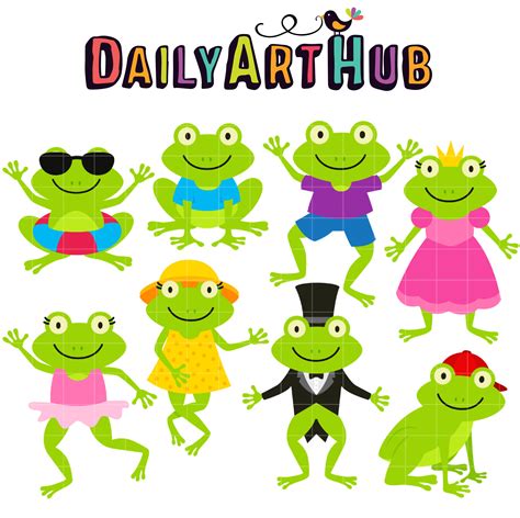 Fun Frogs Clip Art Set Daily Art Hub Free Clip Art Everyday