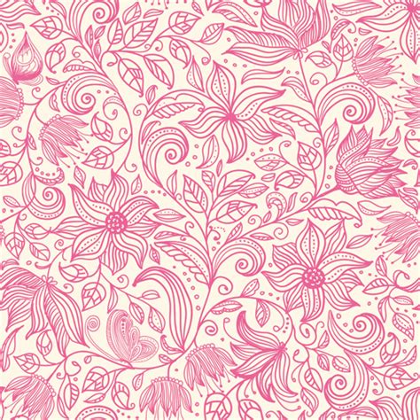 Check spelling or type a new query. Pink outlines flower seamless pattern vector 03 - WeLoveSoLo