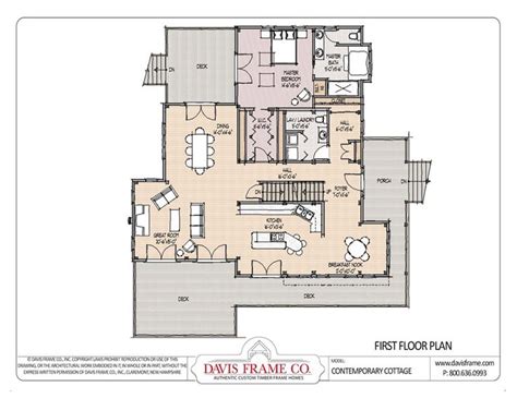 Floor Plans Contemporary Cottage House Floor Plans