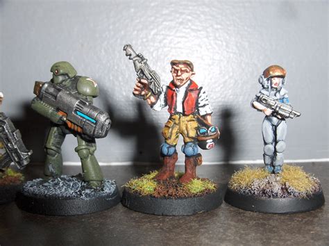 Fawcett Avenue Conscripts 25mm Sci Fi Scale Comparo