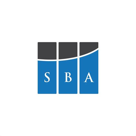 Sba Letter Logo Design On White Background Sba Creative Initials