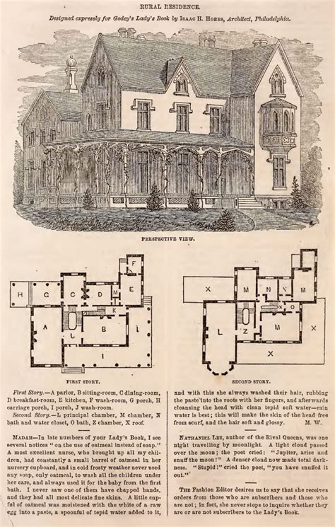Civil War Era Home Designs And Floor Plans From The 1860s Click Americana