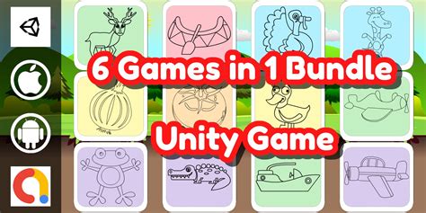 Edukida 6 Coloring Book Unity Games In 1 Bundle By Northernmob Codester
