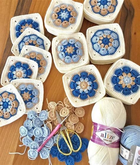 Very beautiful granny square crochet handmade blanket Petterns Colorful Ideas Лоскутное