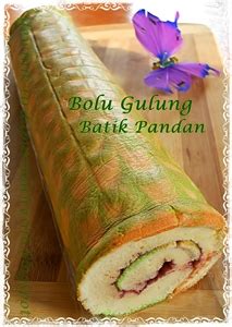9 resep bolu panggang ini pasti bisa memanjakan lidah 1 sachet vanili bubuk ukuran kecil. dn'TIR - IbuMamah DewiNik: Bolu Gulung (BolGul) Batik Pandan