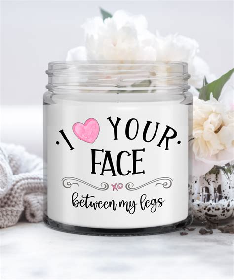 i love your face between my legs candle adult humor ts for men the improper mug