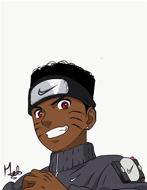Black Naruto Black Anime Guy Black Cartoon Characters Black Anime