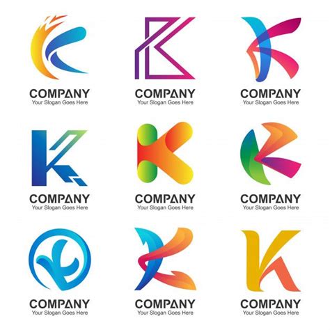 Premium Vector Letter K Logo Set Logo Set Initials Logo Design K